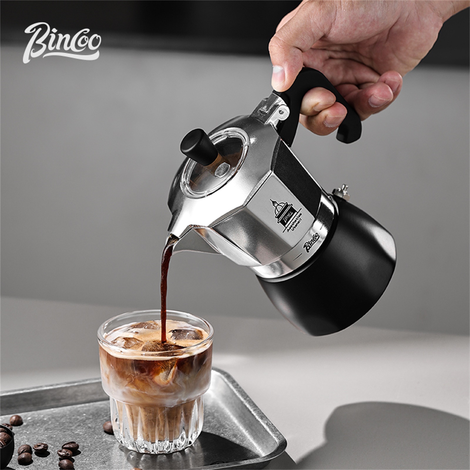 Quality Coffee Equipment - BINCOO Double Valve Moka Pot，Espresso Extraction