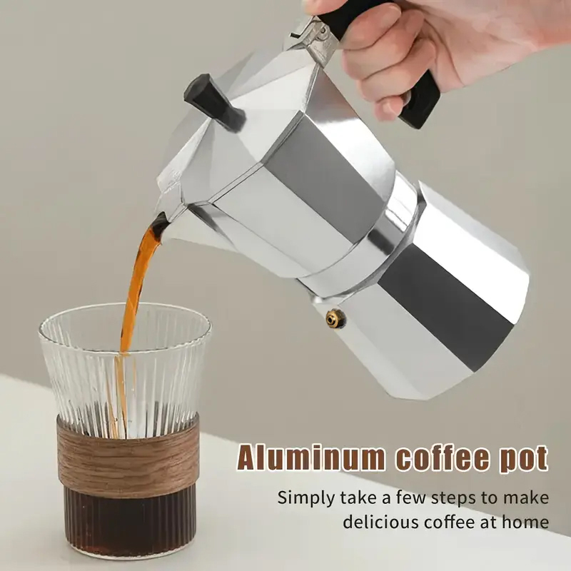 Quality Coffee Equipment - Classic Aluminum Moka Pot 50-300ML Household