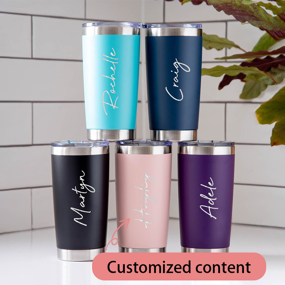 Coffee Equipment For Camping - Personalized Stainless Steel Cold Drink Cup,