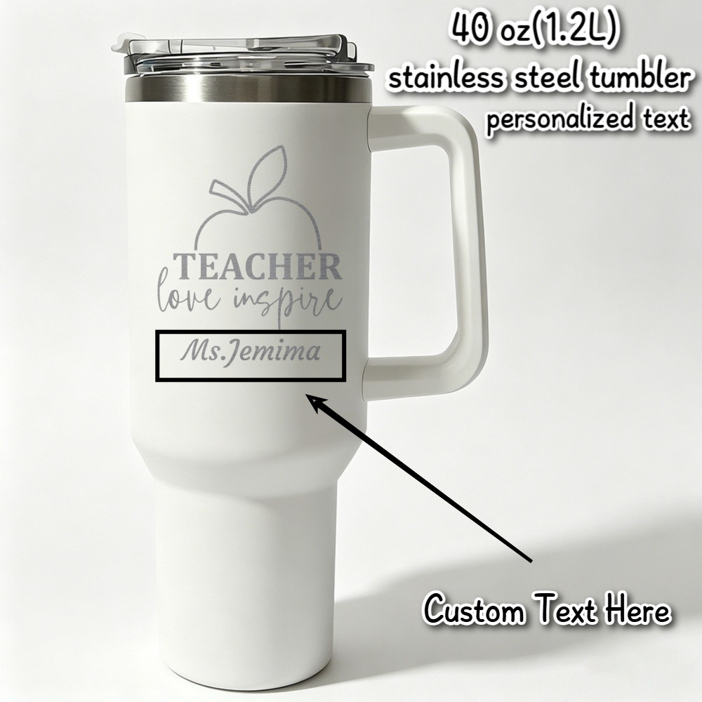 Coffee Equipment For Camping - 1L Teacher personalized text bottle Stainless