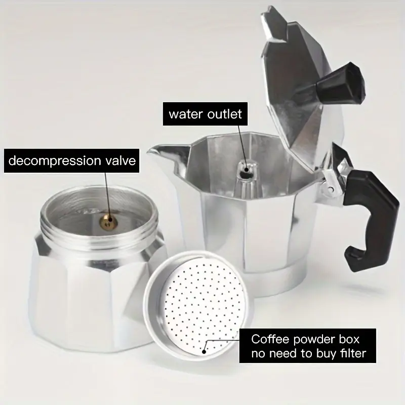 Classic Aluminum Moka Pot 50-3 - Quality Coffee Equipment review and price