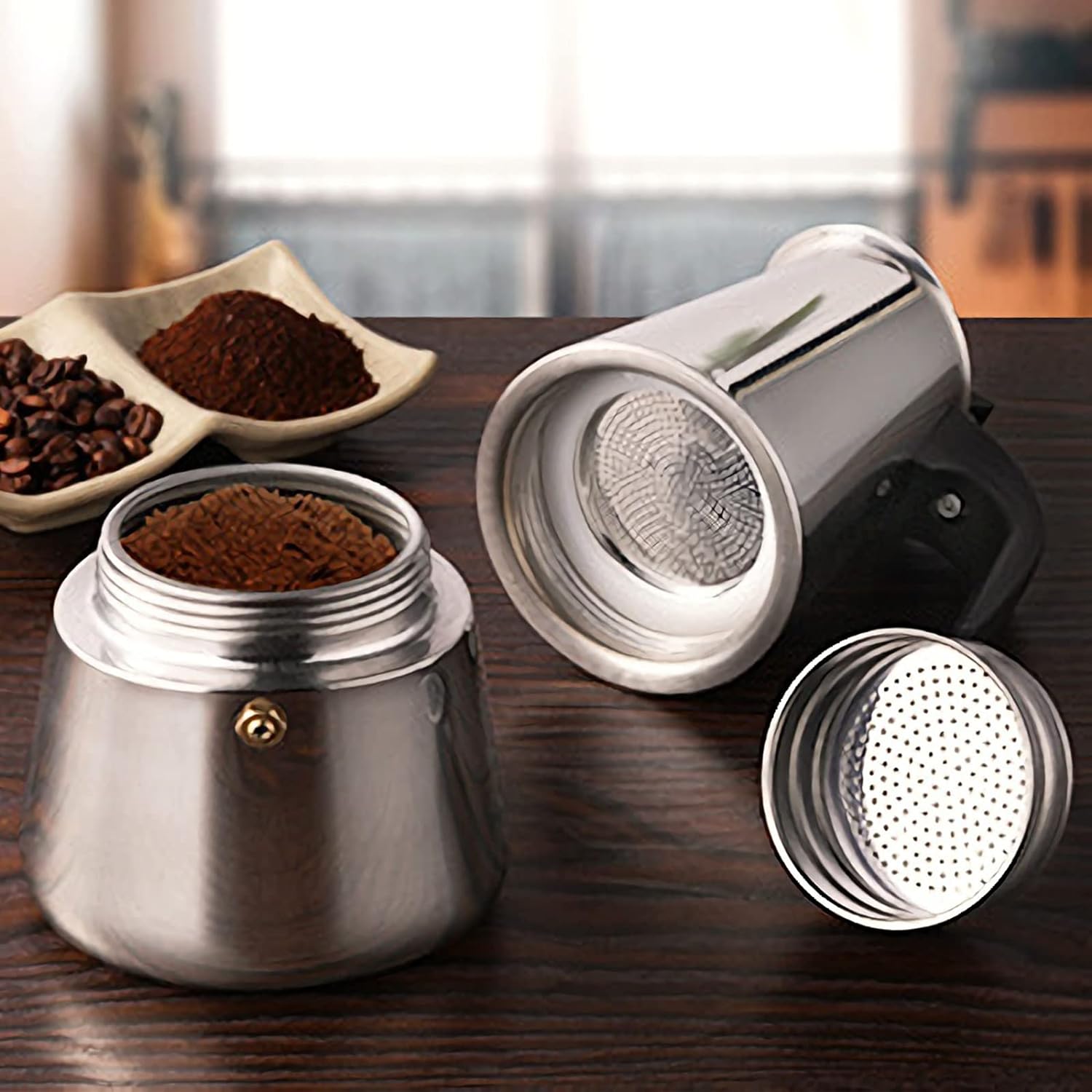 4/6/9 Cups Moka Pot Caffe Mach - Quality Coffee Equipment review and price